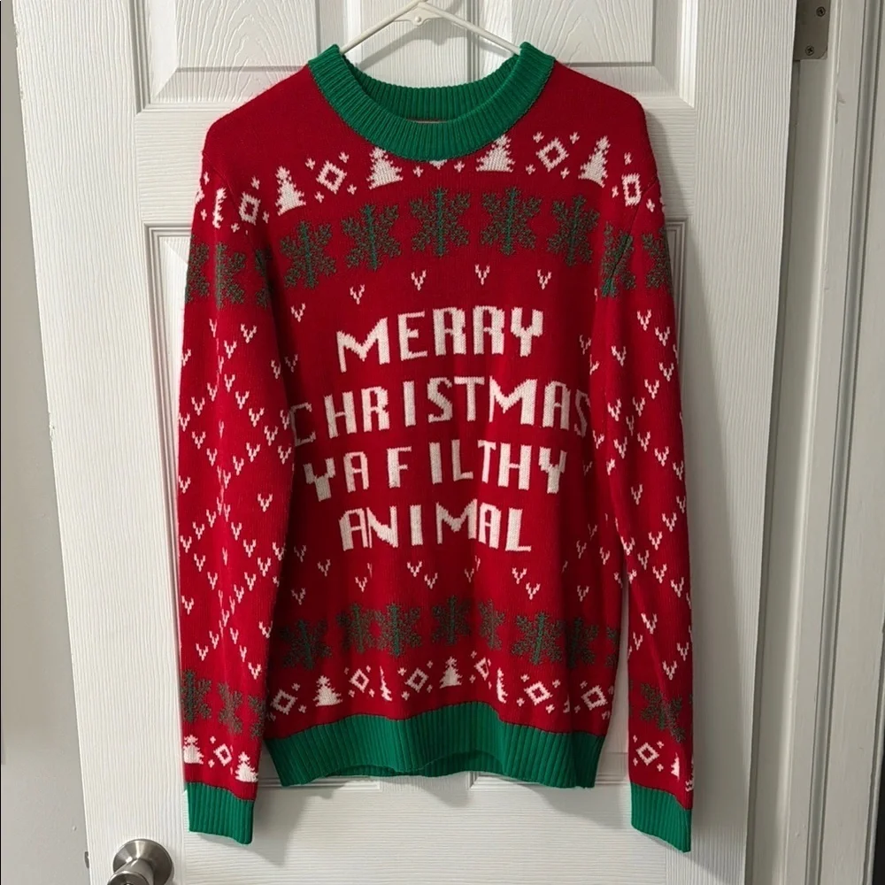 Festive Red Christmas Sweater